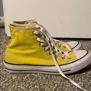 Yellow High Top Converse